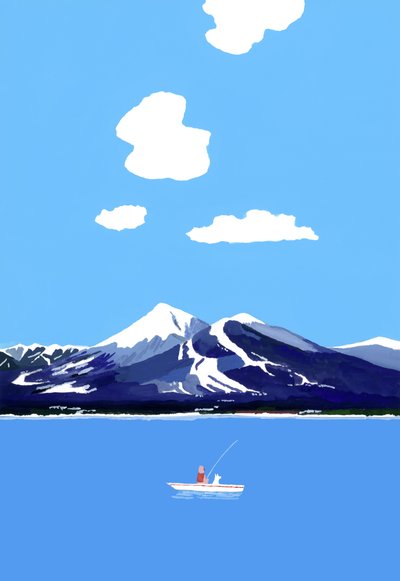 Montanhas e lagos de Hiroyuki Izutsu