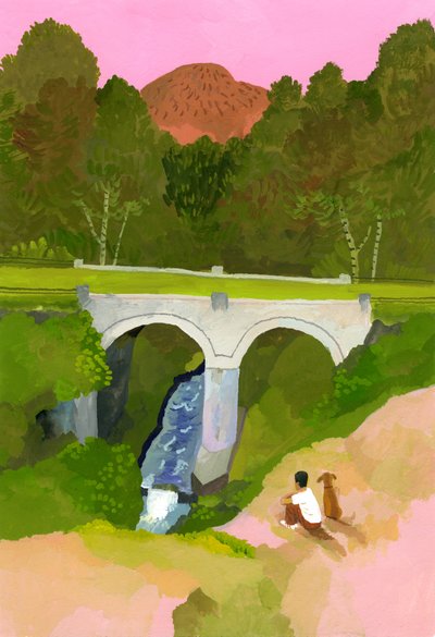 Cuidado com a ponte com o cão ao anoitecer. de Hiroyuki Izutsu
