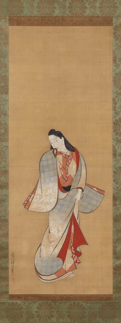 Beleza de pé de Hishikawa Moronobu