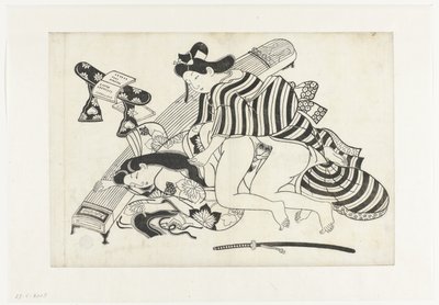 Desempenho erótico de Hishikawa Moroshige (attributed to)
