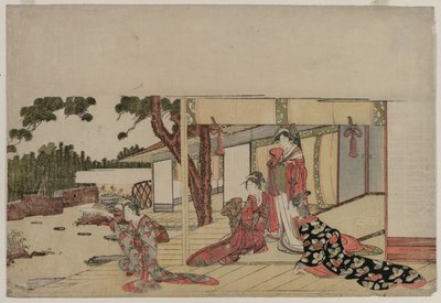Mulheres na varanda de Hishikawa Sori III