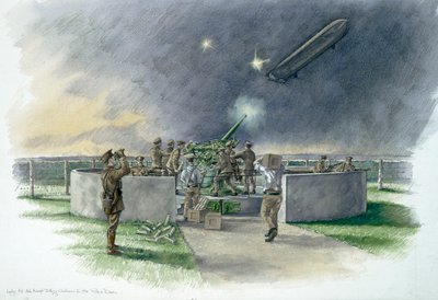 Lodge Hill Battery, Chatham, Kent, Primeira Guerra Mundial, 1914-1918 c2000 de Historic England Staff graphic artist