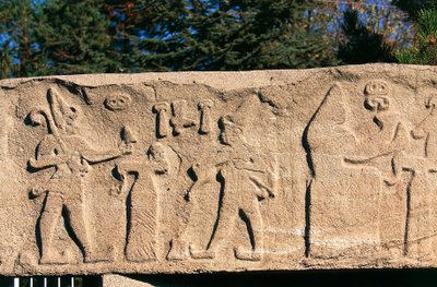 Baixo-relevo de Kultepe (Kanesh), Capadócia, Turquia, civilização hitita, 3º milénio a.C. de Hittite