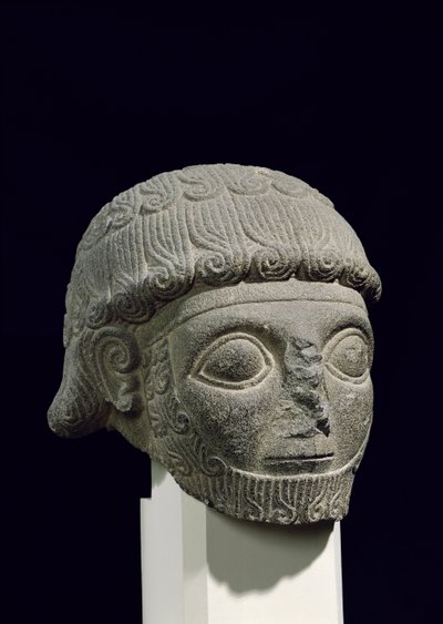 Cabeça de um deus, de Barak na Turquia, do século XVII a XVII aC de Hittite