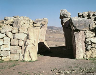 Portão do Rei das muralhas de Hattusas de Hittite