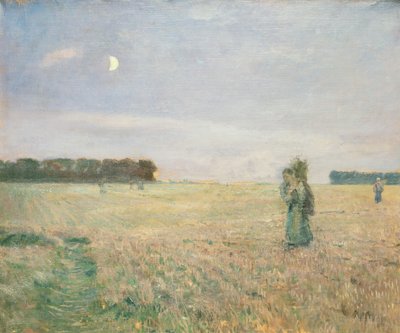 O Fim do Dia (óleo sobre tela) de Hjalmer Eilif Emanuel Peterssen