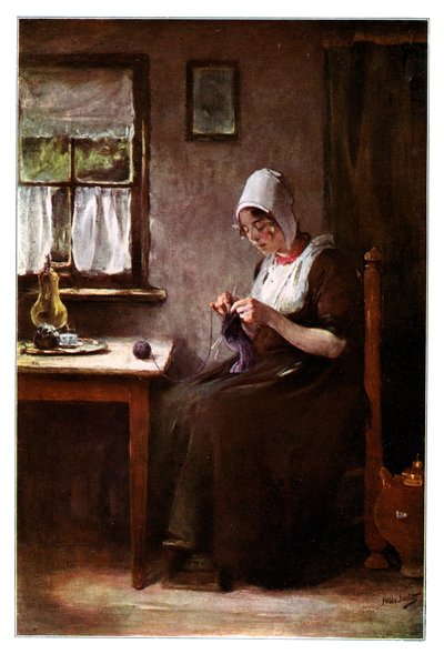 Pescadora de tricô, 1901. de Hobbe Smith