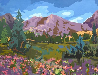 Paisagem Obscura - 10, 2024 (óleo sobre linho) de Holly Boruck