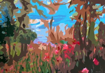 Paisagem Obscura - 7, 2024 (óleo sobre linho) de Holly Boruck
