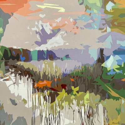 Paisagem Obscura - 8, 2024 (óleo sobre linho) de Holly Boruck