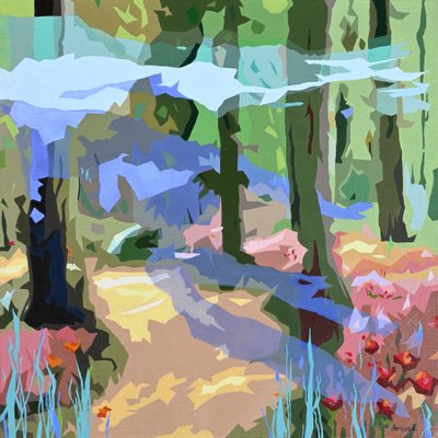 Paisagem Obscura - 9, 2024 (óleo sobre linho) de Holly Boruck
