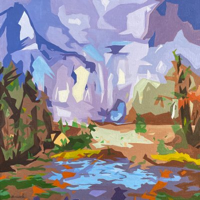 Landscape Obscura #1, 2023 (óleo sobre linho) de Holly Boruck