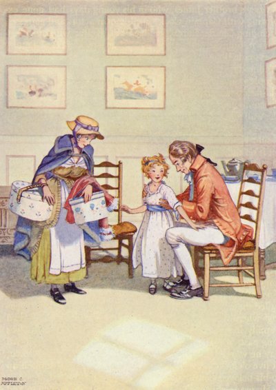 Um incidente na escola da Sra. Leicester (litografia a cores) de Honor Charlotte Appleton