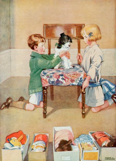 Ilustração para Josefinas Aniversário (cor litho) de Honor Charlotte Appleton