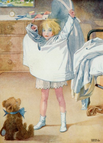 Ilustração para Josefinas Aniversário (cor litho) de Honor Charlotte Appleton