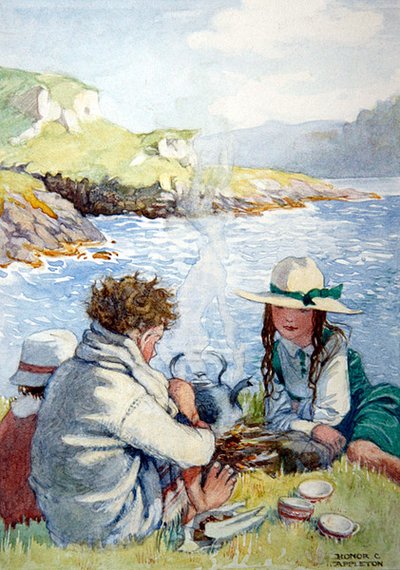 Verão (aquarela sobre papel) de Honor Charlotte Appleton