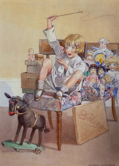 Partimos a um ritmo galopante (aguarela sobre papel) de Honor Charlotte Appleton
