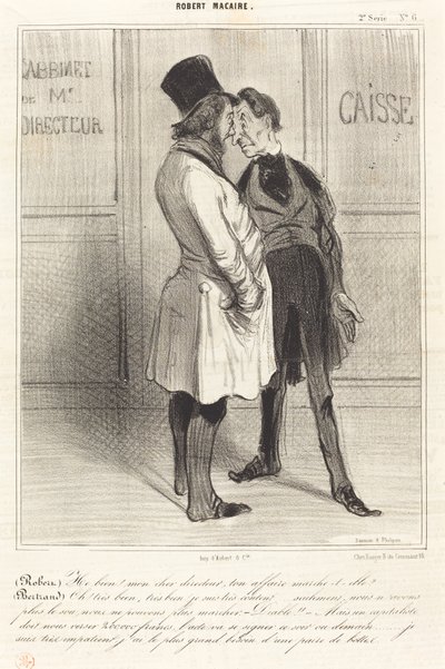 (Roberto) Bem! meu caro gerente... de Honoré Daumier