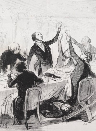 Um 43º brinde... à Sociedade de Temperança de Honoré Daumier