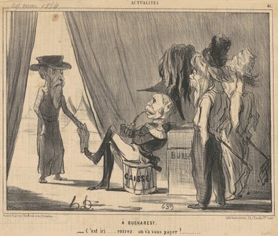 Uma Bucareste de Honoré Daumier