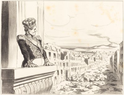 Em Nápoles - O melhor dos reis... (1º prato) de Honoré Daumier