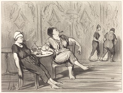No bar de Honoré Daumier