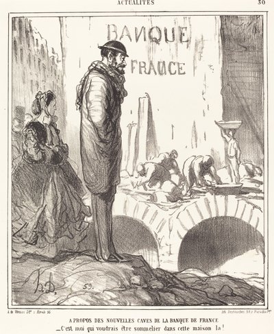 A propos des... caves de la Banque de France de Honoré Daumier