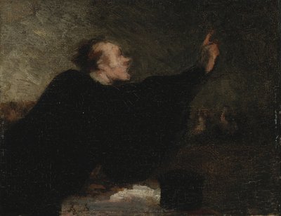 Um advogado de julgamento, 1853-1854 de Honoré Daumier