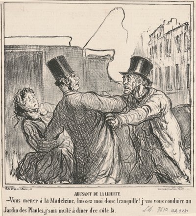 Abusando da liberdade de Honoré Daumier
