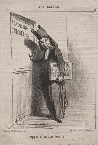 Atualidades (Nº 41): Bata e ele se abrirá para você! de Honoré Daumier