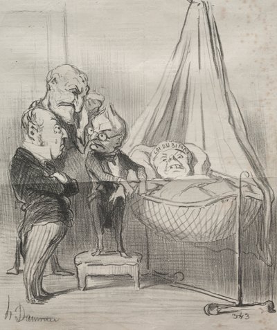 Realidades: Decididamente, ela está muito doente!... de Honoré Daumier