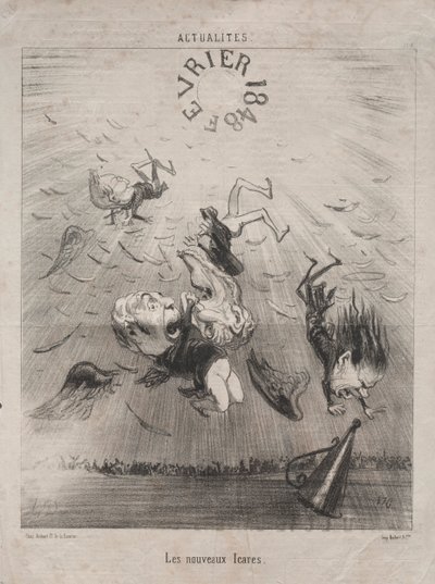 Atualidades nº 140: O novo Ícaro, 1850. de Honoré Daumier