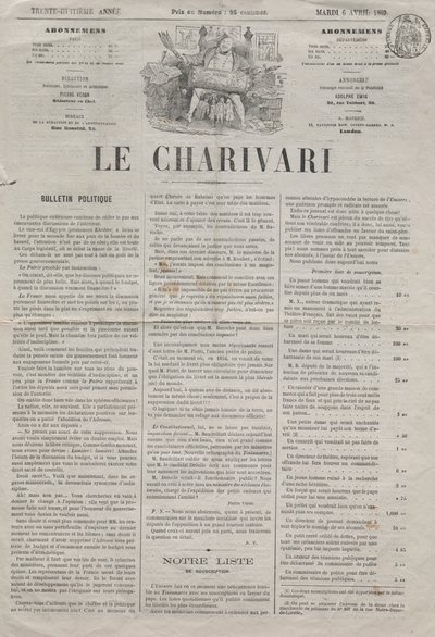 Actualidades No. 64: Dificuldades em se tornar esbelto, 1869. de Honoré Daumier