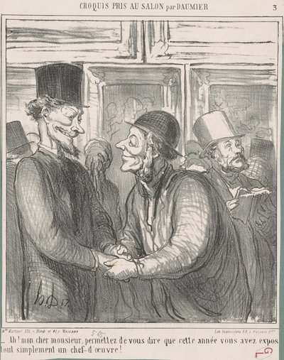 Ah! Meu caro senhor, permita... de Honoré Daumier