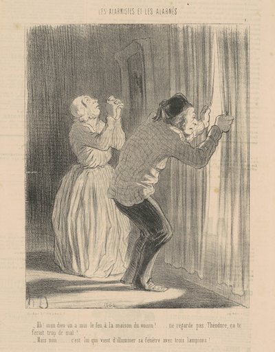 Ah! Meu deus ateamos fogo na casa do vizinho... de Honoré Daumier