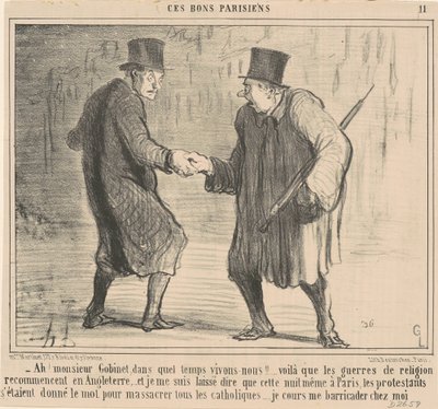Ah! Monsieur Gobinet, a que horas... de Honoré Daumier