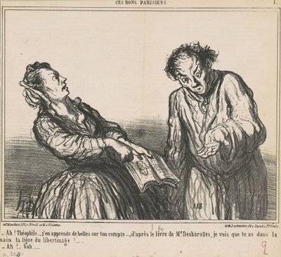 Ah! Théophile... aprendi umas coisas lindas... de Honoré Daumier