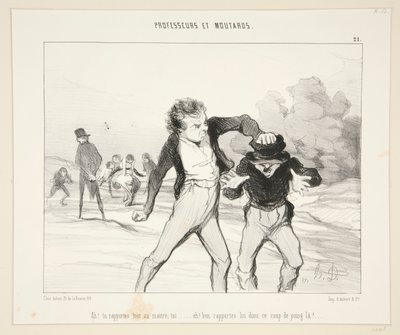 Ah! Relata tudo ao professor? - #21 de Professores e Mostardas de Honoré Daumier