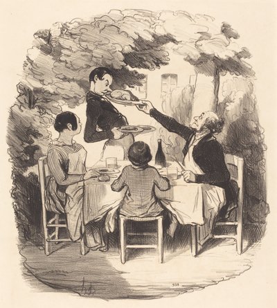 Ah! é fresco... mas você é tão menino... de Honoré Daumier