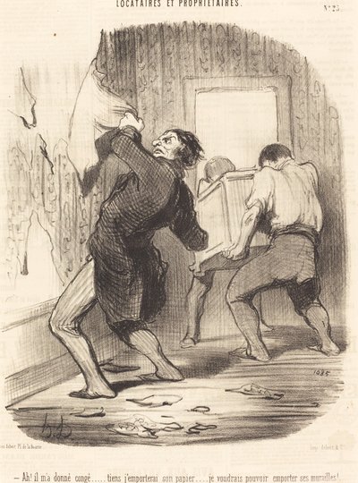 Ah! ele me deu licença... de Honoré Daumier