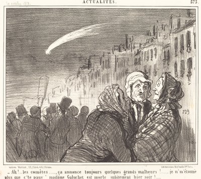 Ah!... os cometas... de Honoré Daumier