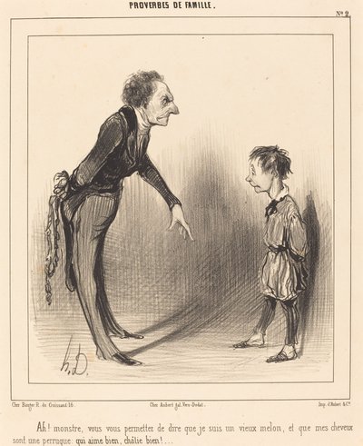 Ah! monstro, você se permite... de Honoré Daumier