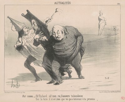 Ar conhecido: Oh! Ricardo Ah! Meu rei ... de Honoré Daumier