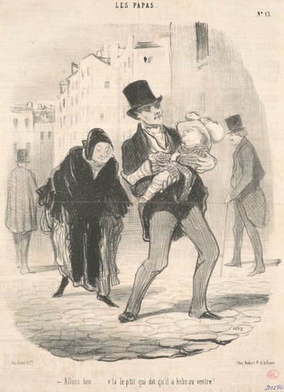 Vamos lá... tem o pequenino que diz... de Honoré Daumier