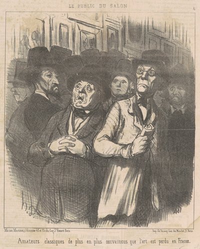Amadores clássicos... convencidos... de Honoré Daumier