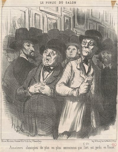 Entusiastas de clássicos convictos de Honoré Daumier