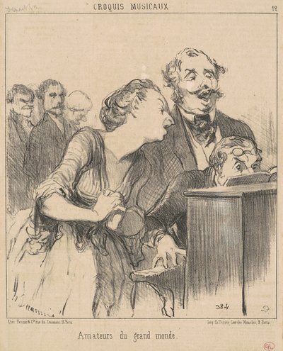 Grandes amantes do mundo de Honoré Daumier