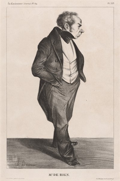 Almirante de Rigny de Honoré Daumier