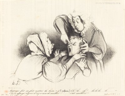 Forte de Appuyez, ça fait rentrer la bosse... de Honoré Daumier