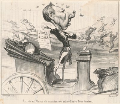 Chegada na Alsácia do comissário ... de Honoré Daumier